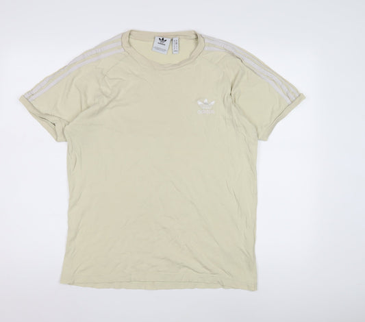 Mens UK Size M adidas Beige  T-Shirt