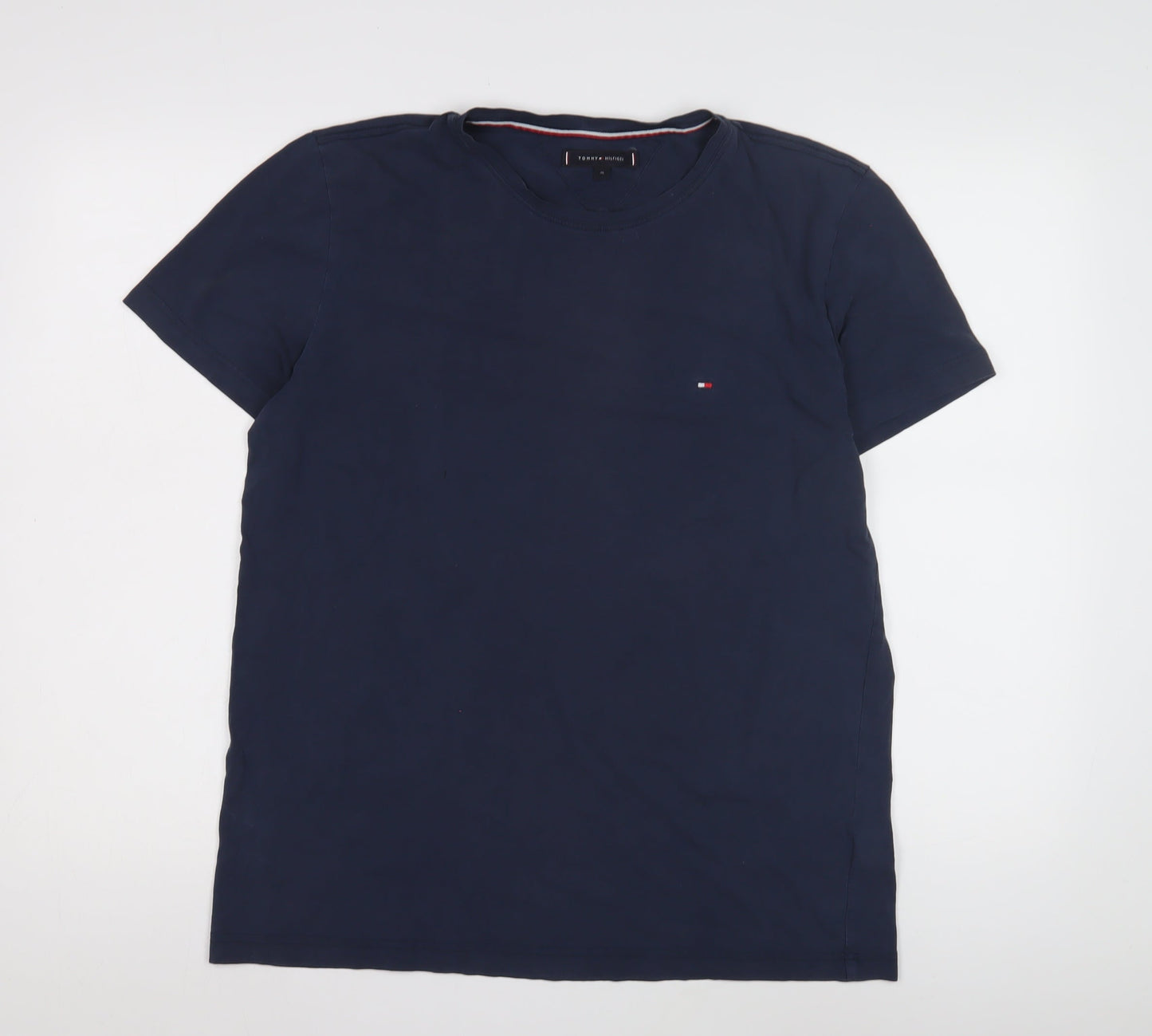 Tommy Hilfiger Men's Blue XL T-Shirt Short Sleeve Cotton