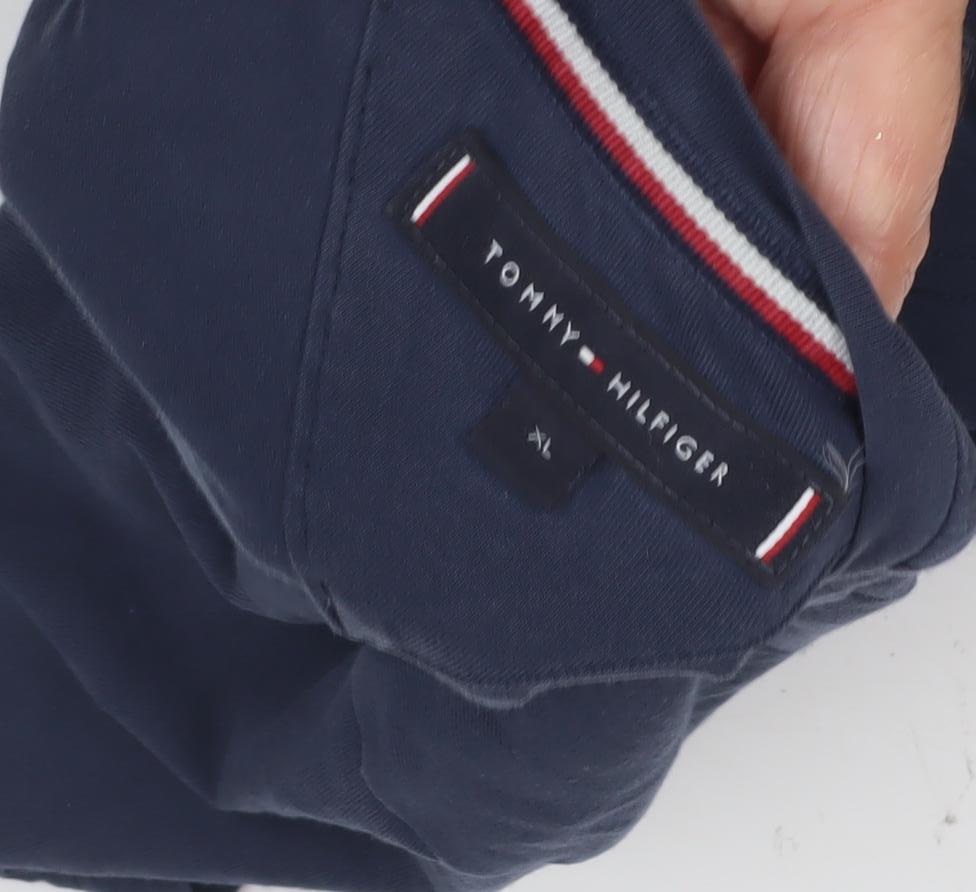 Tommy Hilfiger Men's Blue XL T-Shirt Short Sleeve Cotton