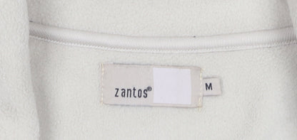 Zantos Men's Black Fleece Jacket, Medium, Casual Wear