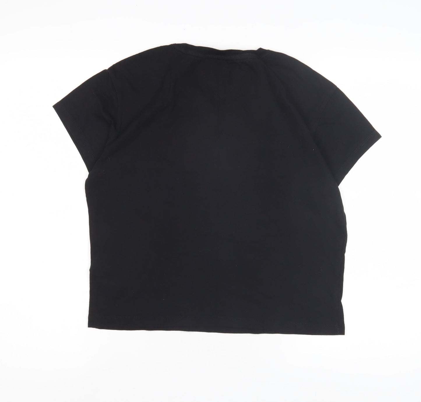 Womens UK Size S Tommy Jeans Black Basic T-Shirt