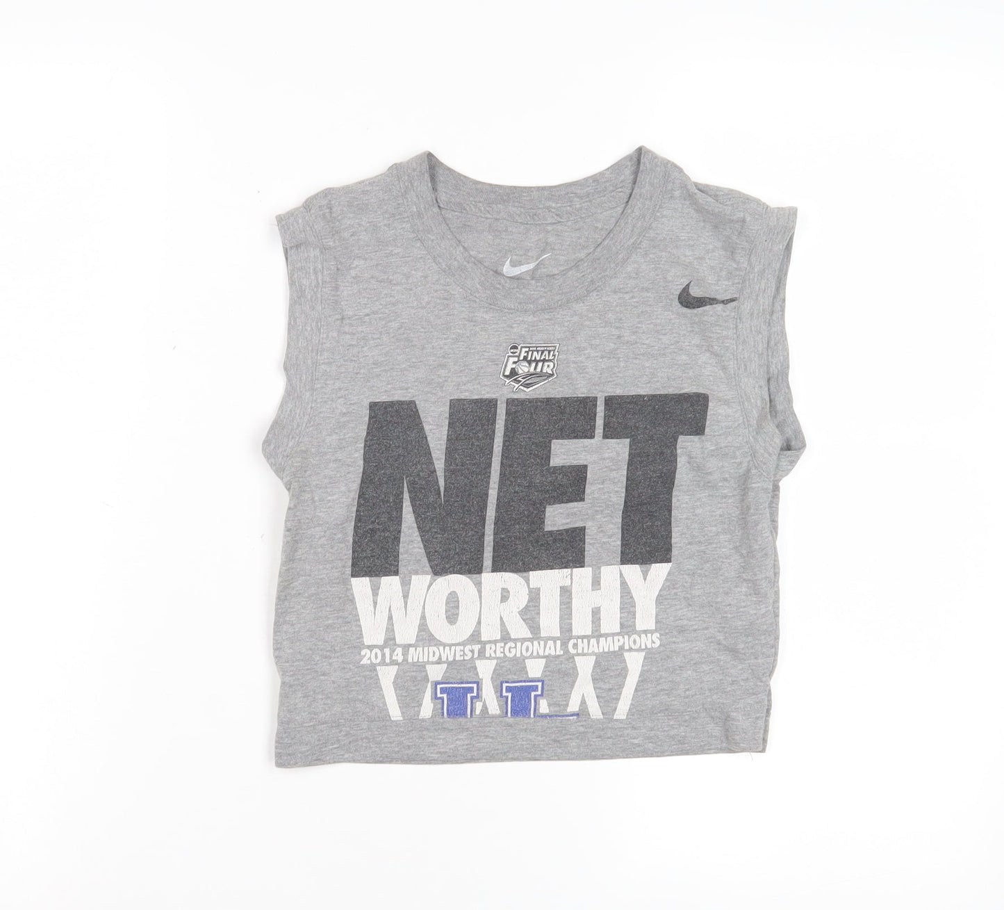 Unisex Adults UK Size S Nike Grey  T-Shirt
