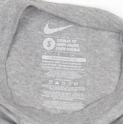 Unisex Adults UK Size S Nike Grey  T-Shirt