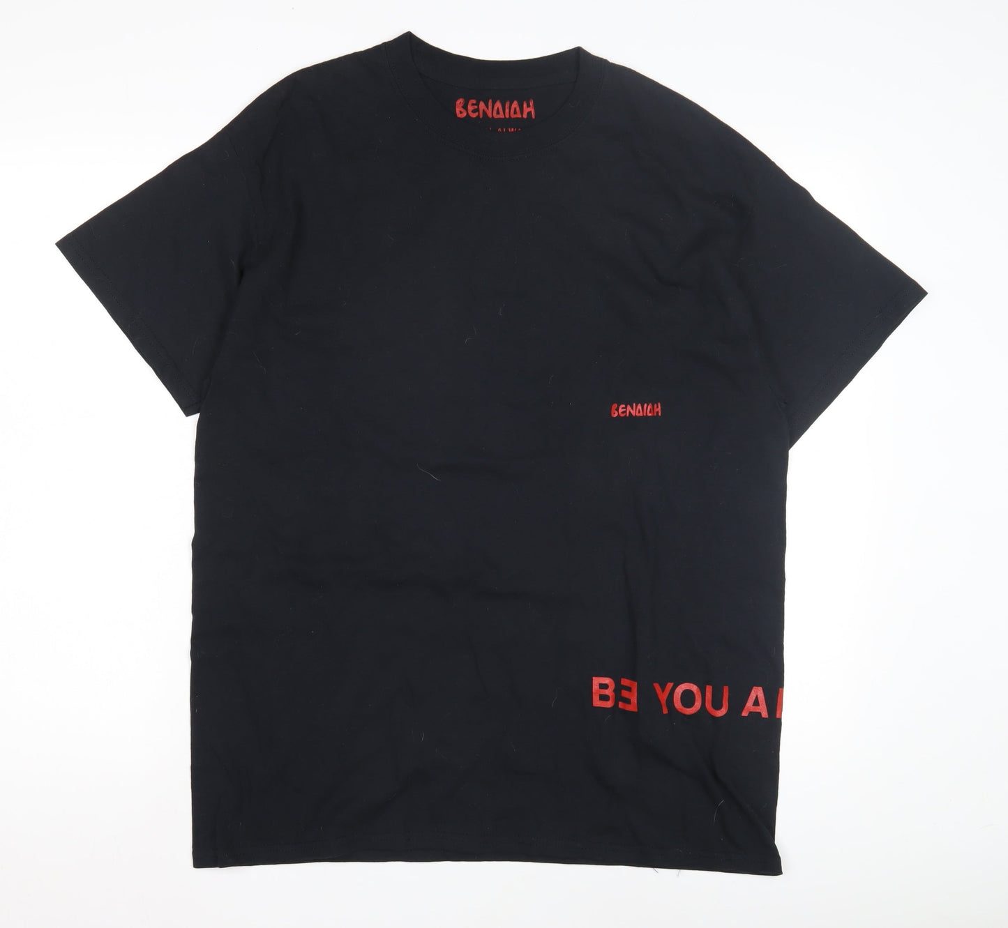 Benaiah Men's Black XL Cotton Logo T-Shirt