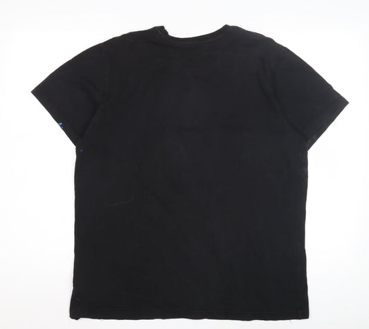 Mens UK Size L JACK & JONES Black  T-Shirt