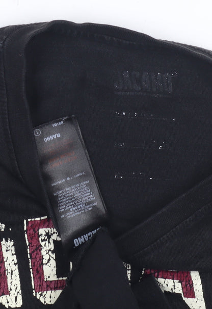 Mens UK Size L JACK & JONES Black  T-Shirt