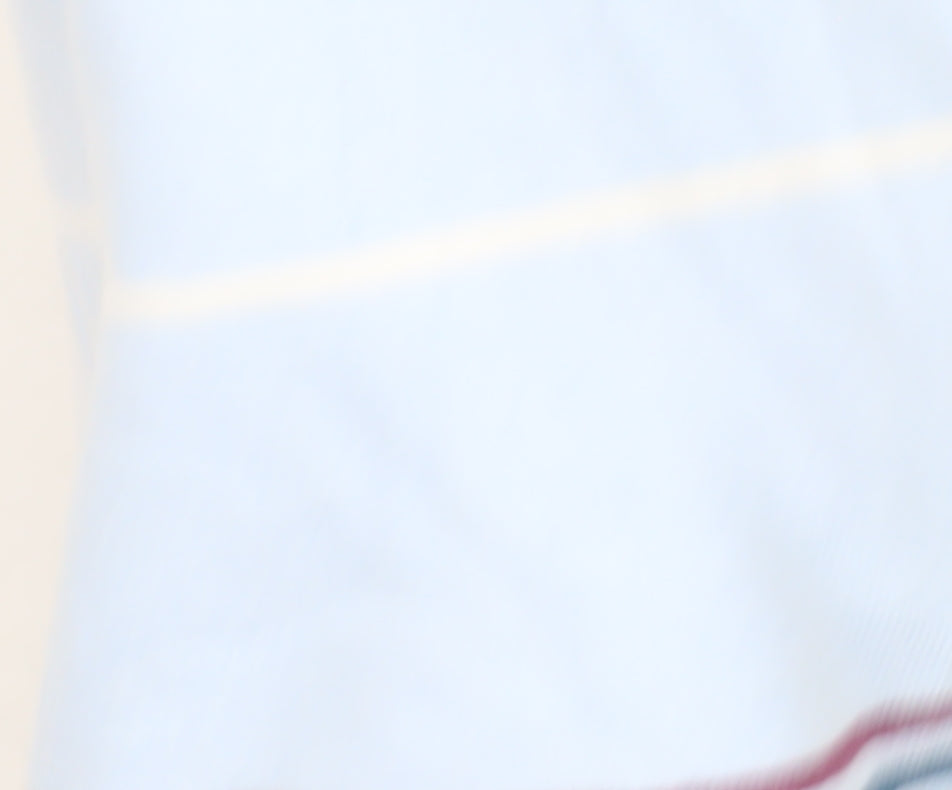 Vintage Men's Blue Striped Polo Shirt 2XL