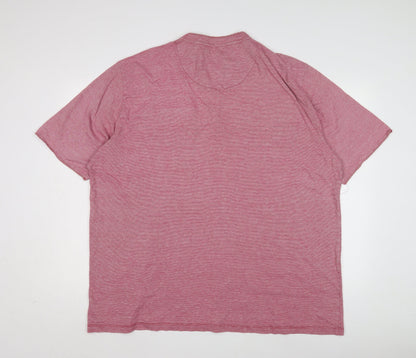 Black Label Men's Red 2XL Henley T-Shirt