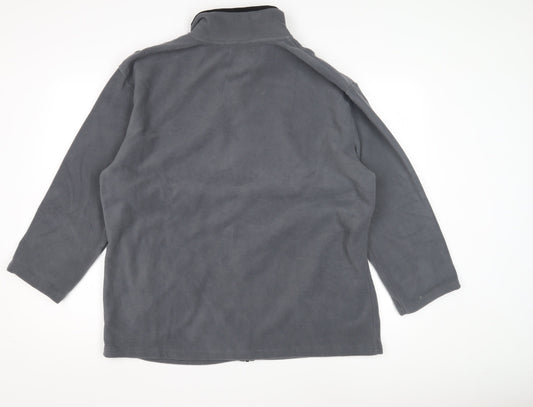 Atlas For Men Grey Fleece Jacket - L, Winter Casual