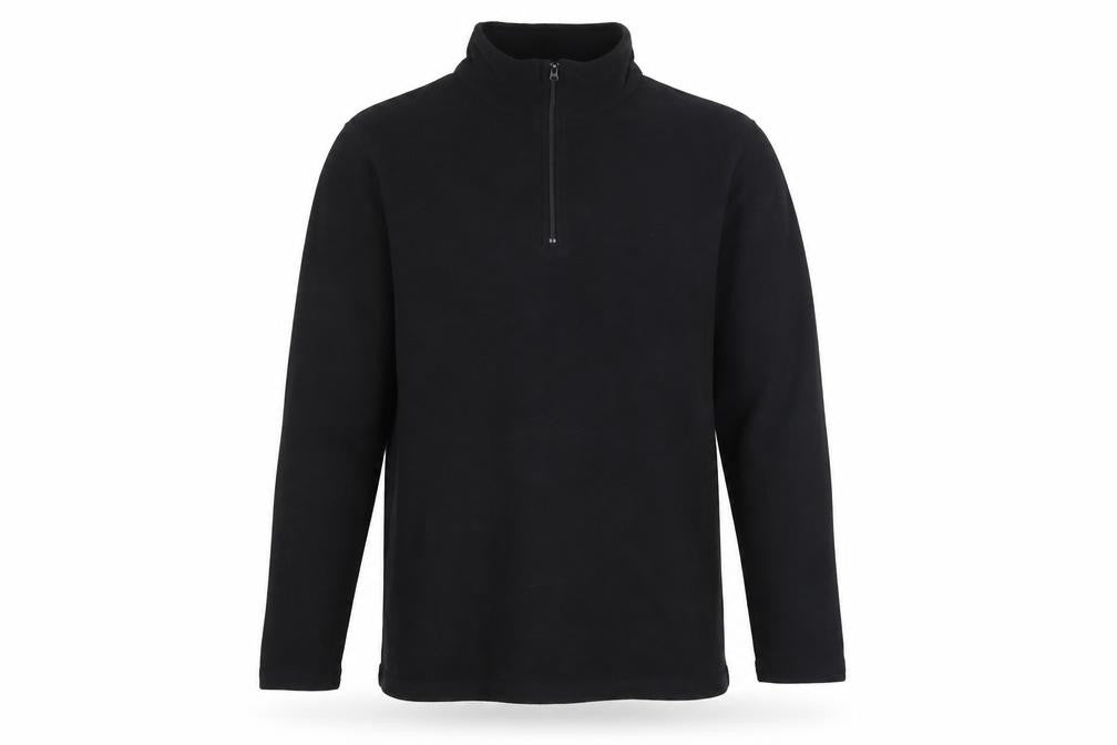 Unisex Adults UK Size S Roly Black Henley Sweatshirt