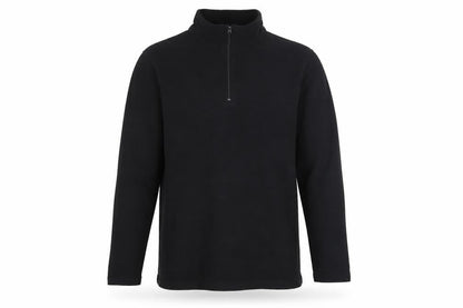 Unisex Adults UK Size S Roly Black Henley Sweatshirt