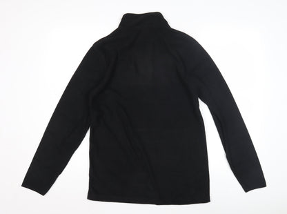 Unisex Adults UK Size S Roly Black Henley Sweatshirt