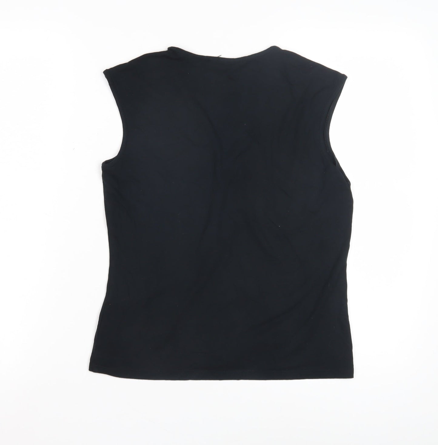 Womens UK Size 12 Marks and Spencer Black Basic Tank