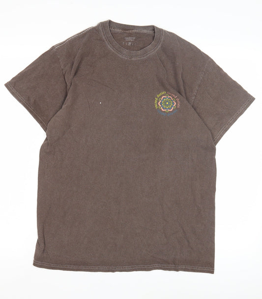 Urban Outfitters Men's Brown Oversized T-Shirt, M
