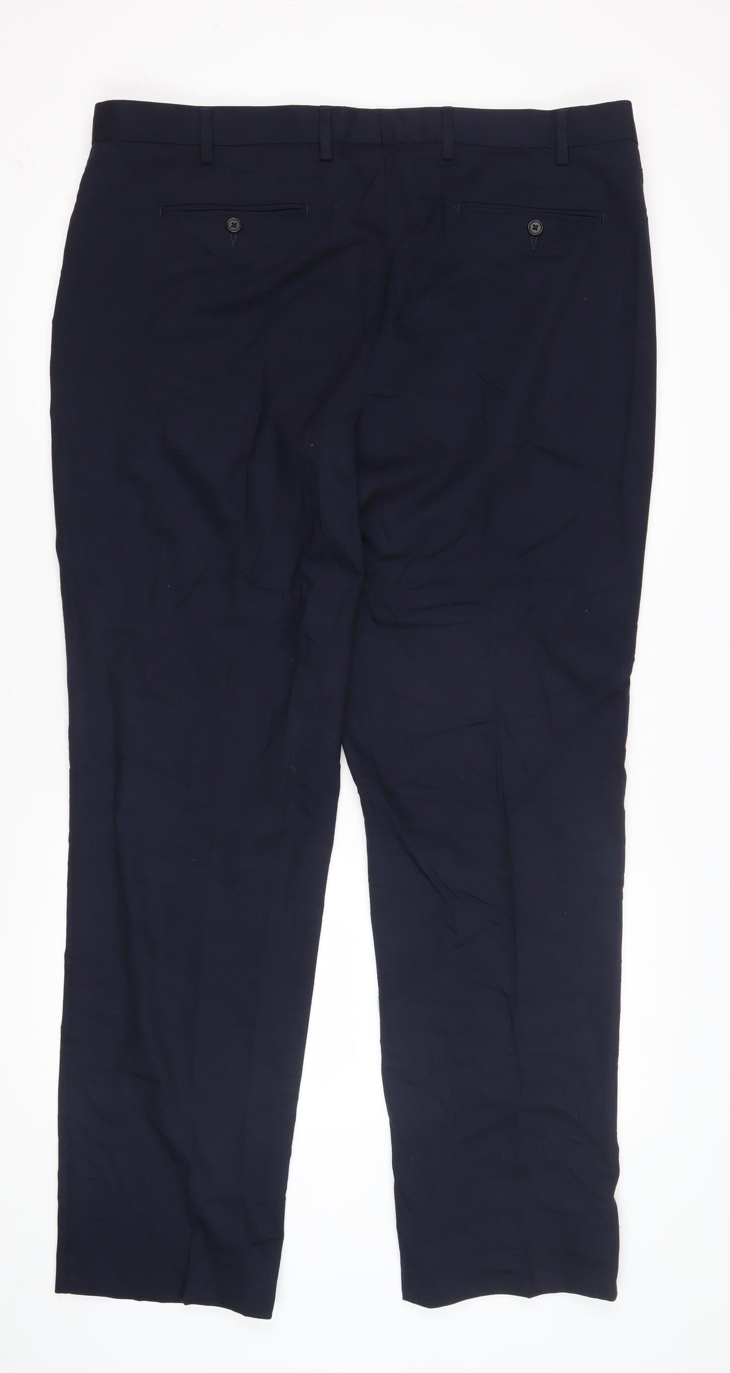 Marks and Spencer Men's Blue Dress Pants, Size 42