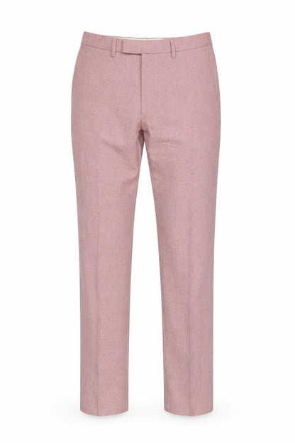 Mens UK Size 32L Marks and Spencer Slim Fit Casual Pink Trousers