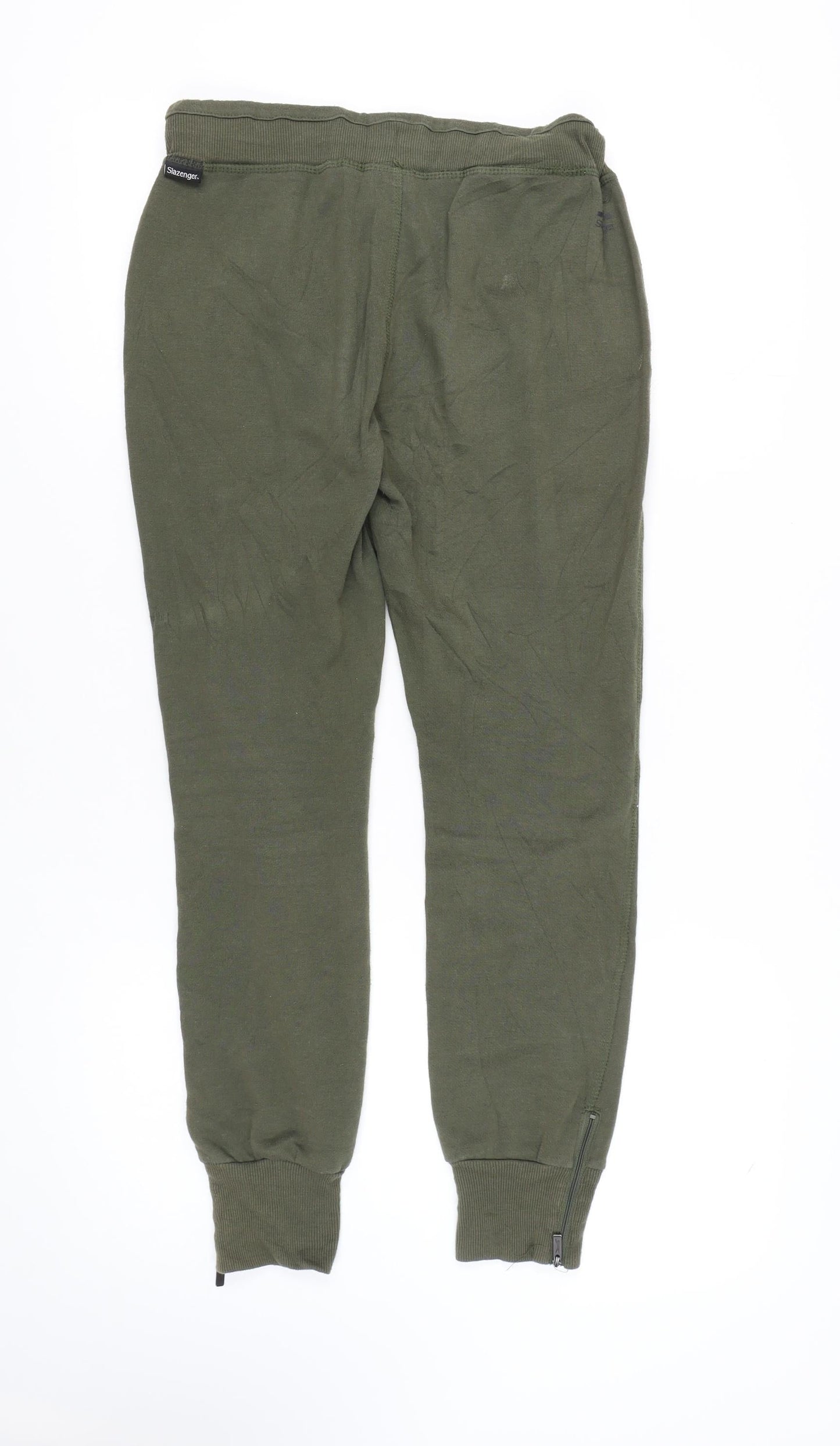 Womens UK Size 10 Slazenger Regular Fit Jogger Green Trousers