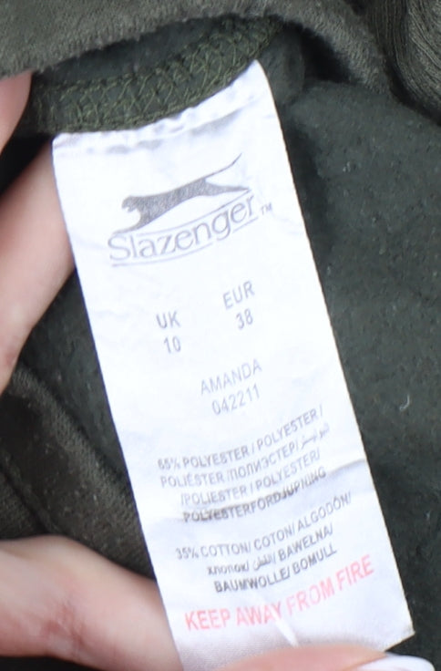Womens UK Size 10 Slazenger Regular Fit Jogger Green Trousers