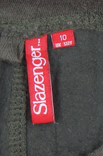 Womens UK Size 10 Slazenger Regular Fit Jogger Green Trousers