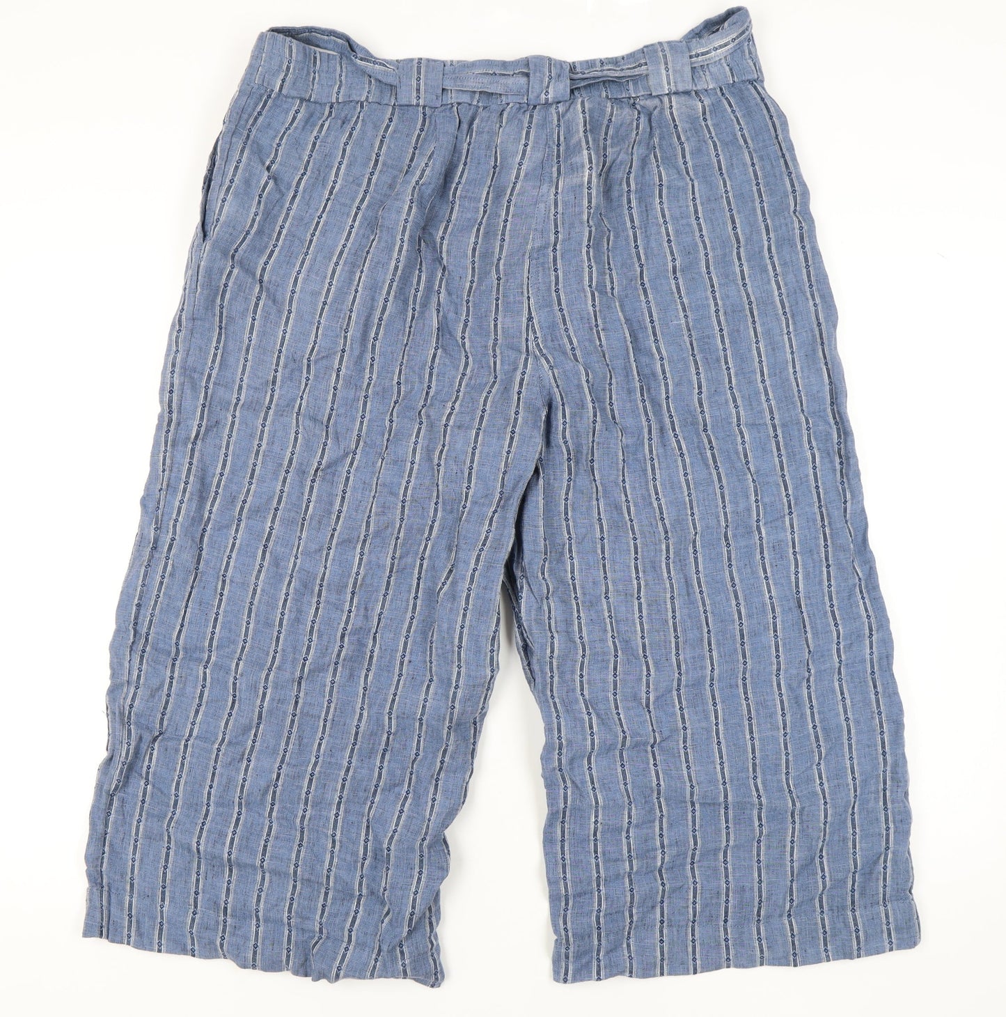 Womens UK Size 20 Marks and Spencer  Casual Blue Trousers