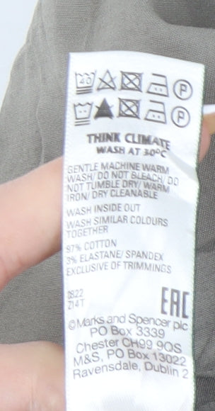 Marks and Spencer Men's Beige Tapered Trousers 42" Long