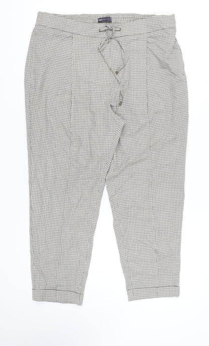 Womens UK Size 20 Marks and Spencer Regular Fit Casual Multicoloured Trousers