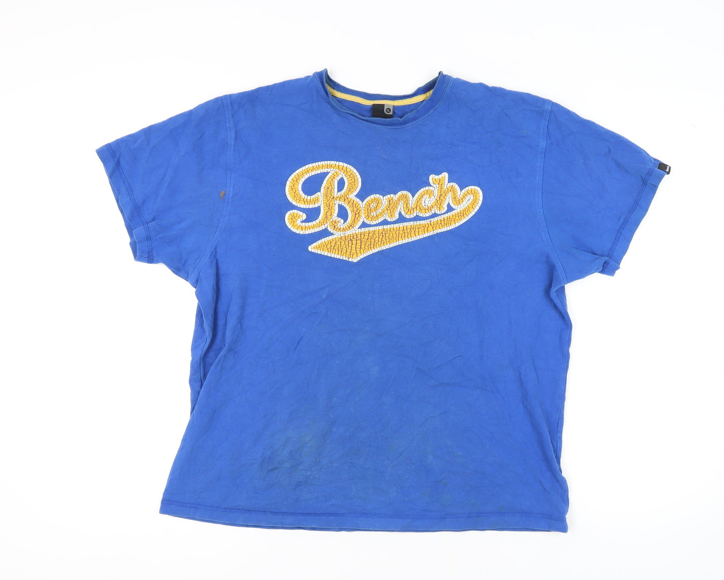 Unisex Adults UK Size XL Bench Blue Basic T-Shirt