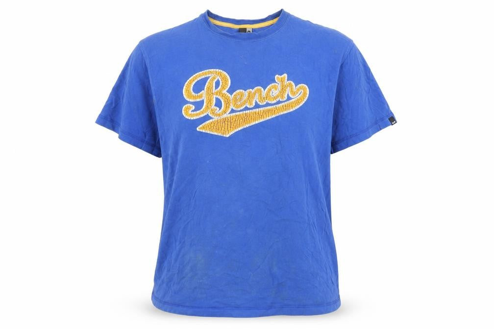 Unisex Adults UK Size XL Bench Blue Basic T-Shirt