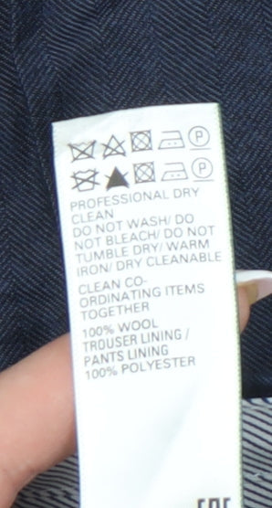 Marks and Spencer Mens Blue Dress Pants 36 Regular Fit