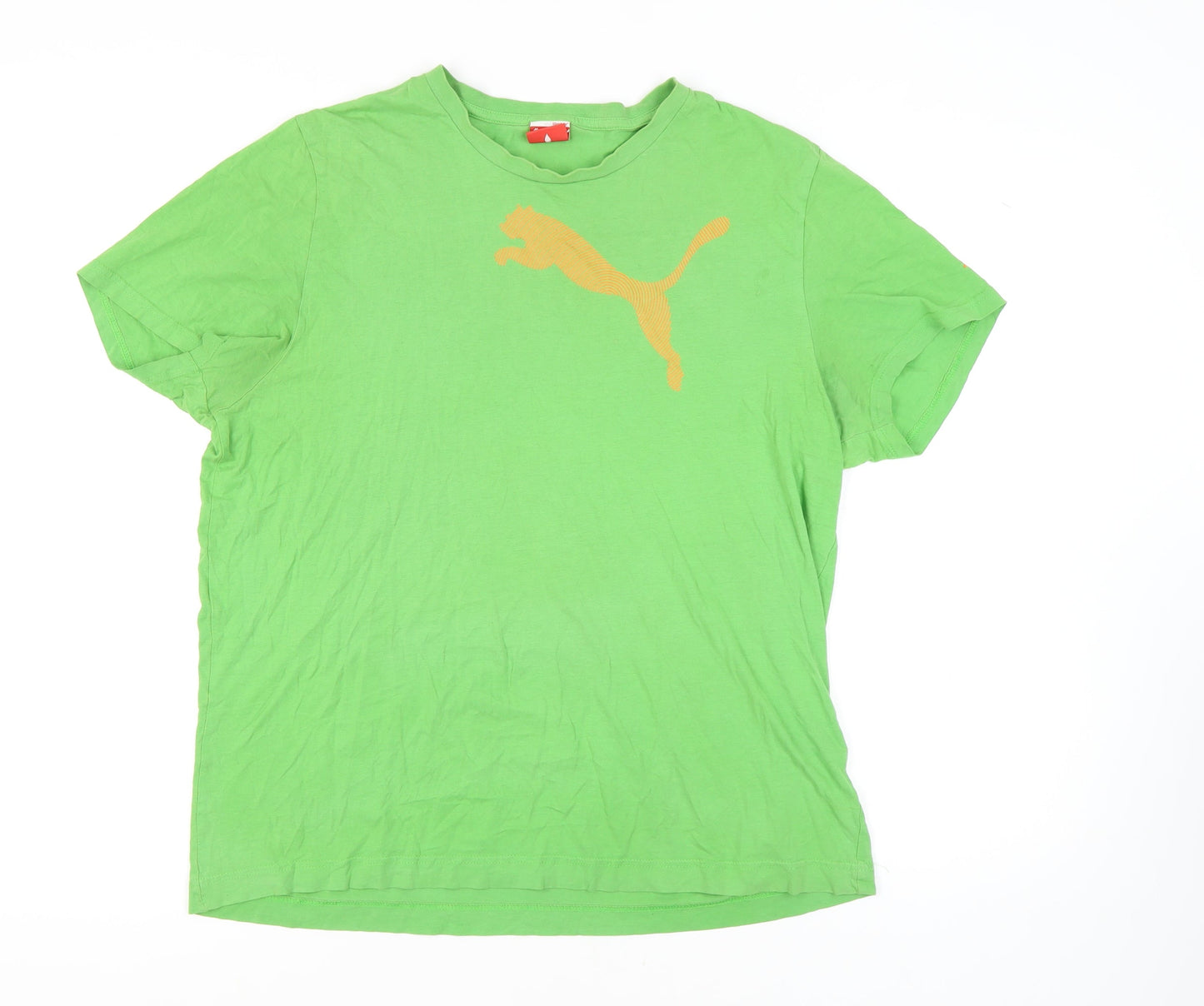 Puma Men's Green Graphic Logo T-Shirt XL