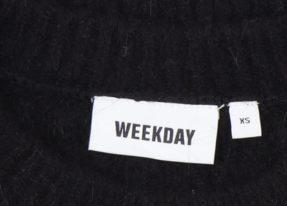 Womens UK Size XS Weekday Black Pullover Jumper