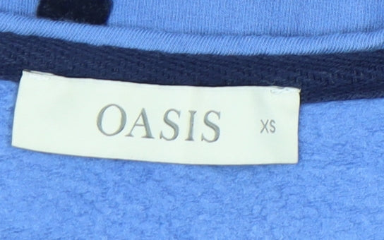 Womens UK Size XS Oasis Blue Basic T-Shirt