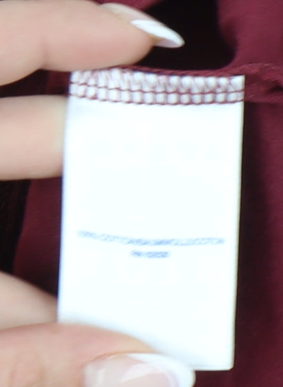 Lands' End Men's Red Cotton T-Shirt M