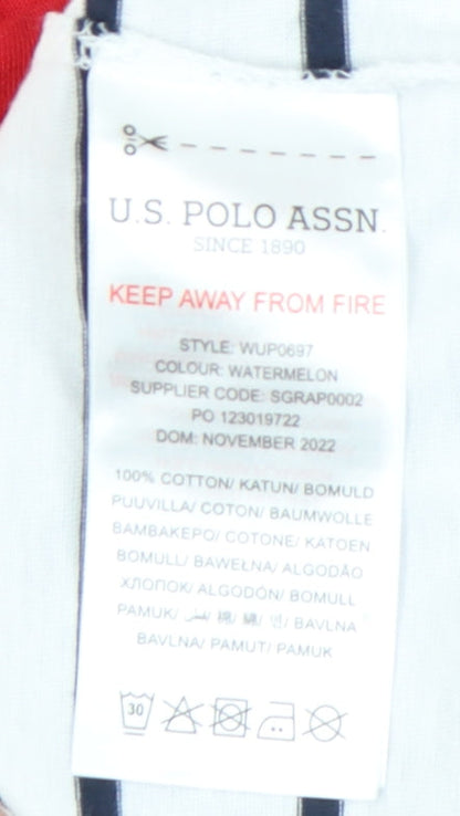 U.S. Polo Assn. Women's Striped T-Shirt, Size 10, New