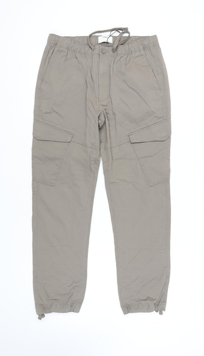 Marks and Spencer Men's Grey Cargo Trousers M