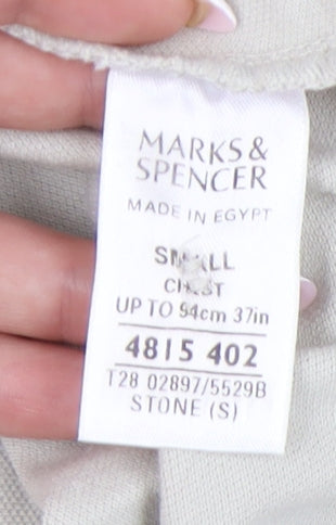 Marks & Spencer Beige Men’s Polo S Short Sleeve