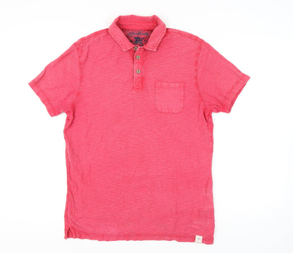 Mantaray Men's Red Medium Polo Shirt, Short Sleeve, Casual