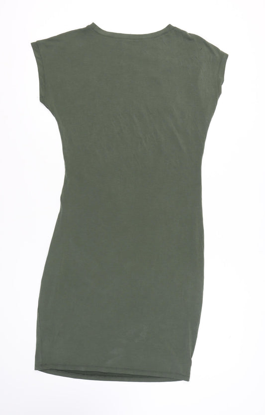 Oasis Women's Green T-Shirt Dress, Size L, Casual