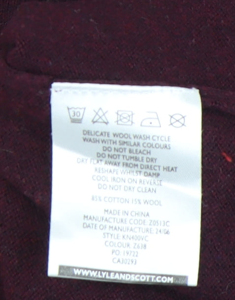 Lyle & Scott Men's Red Pullover Jumper M