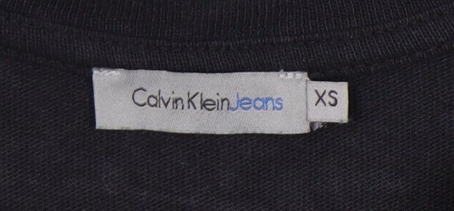 Calvin Klein Jeans Women's Black XS T-Shirt Dress