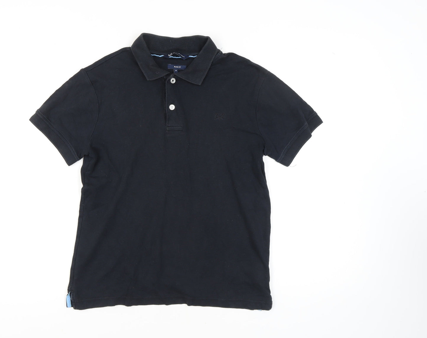Crew Clothing Men’s Black Slim Fit Polo Shirt - Small