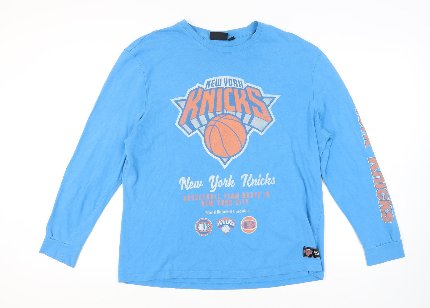 NBA Men's Blue XL Long Sleeve Sports T-Shirt