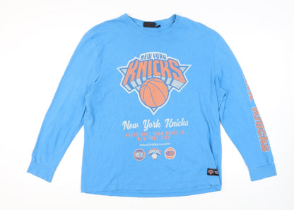 NBA Men's Blue XL Long Sleeve Sports T-Shirt