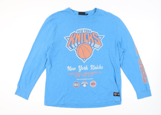 NBA Men's Blue XL Long Sleeve Sports T-Shirt