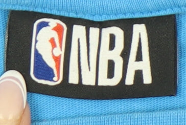 NBA Men's Blue XL Long Sleeve Sports T-Shirt