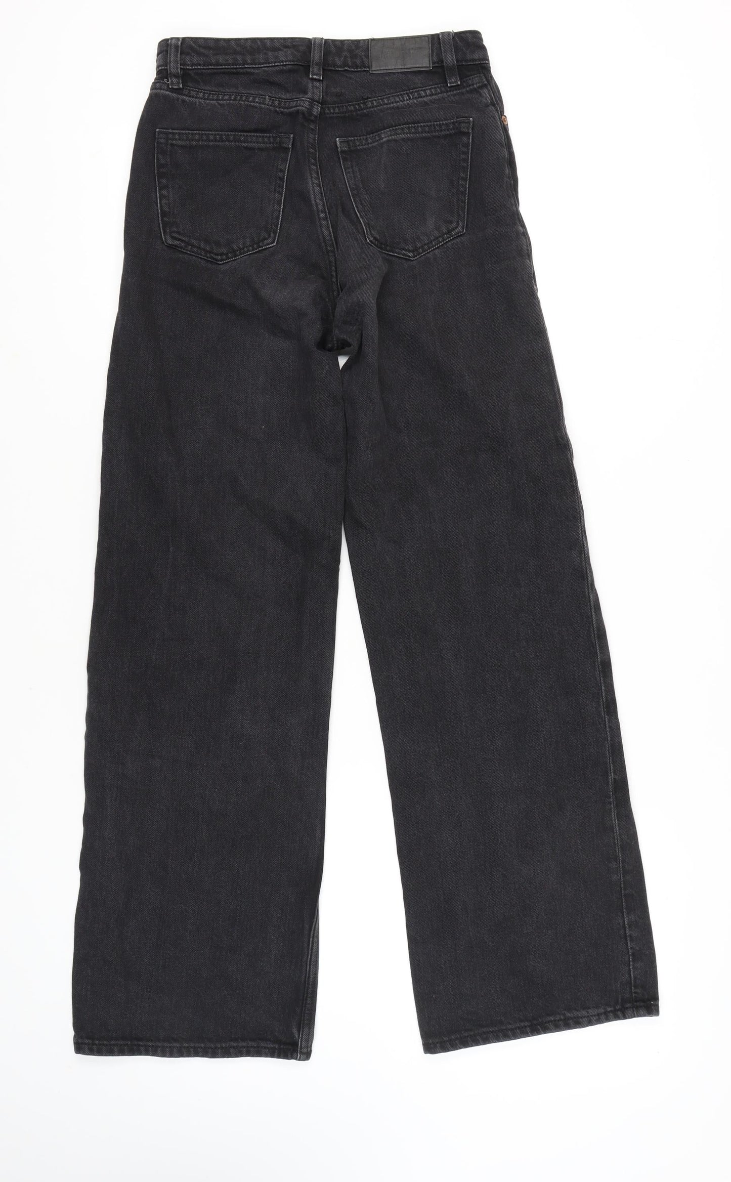 Monki Women's Black 26 Wide-Leg Jeans