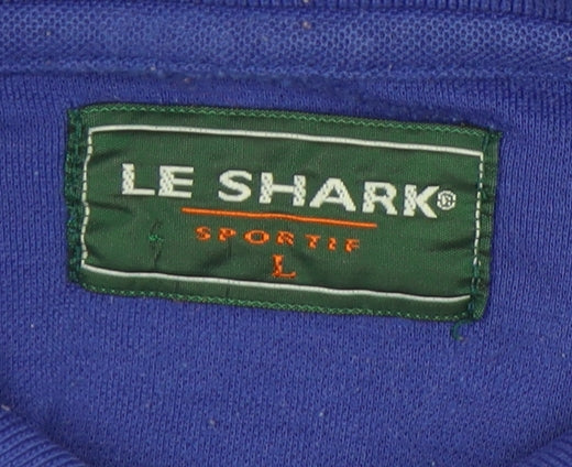 Le Shark Men's Blue Polo Shirt Size L