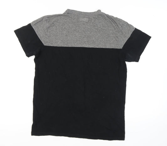 Kappa Men's Black Grey Large Sports T-Shirt