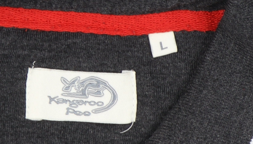 Kangaroo Poo Men's Grey Polo Shirt L