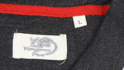 Kangaroo Poo Men's Grey Polo Shirt L